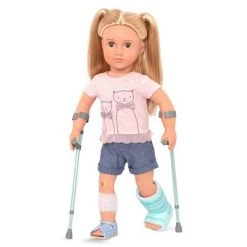 Our Generation Crutches & Cast Care Set for 18" Dolls - Recovery Ready