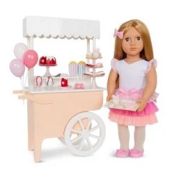 Our Generation Oh So Sweet Dessert Cart Accessory Set for 18" Dolls