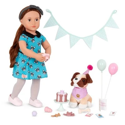 Our Generation Party Pups Pet Birthday Accessory Set for 18" Dolls 3 Our Generation Party Pups Pet Birthday Accessory Set for 18" Dolls