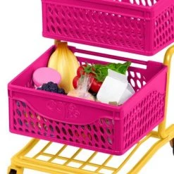 Our Generation Grocery Day Shopping Cart Pink & Yellow Accessory Set for 18" Dolls -Our Generation Sales Shop unnamed file 412
