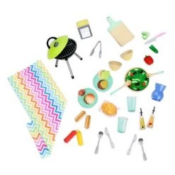 Our Generation Picnic Table Set with Play Food Accessories for 18" Dolls - Pink -Our Generation Sales Shop unnamed file 673