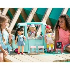 Our Generation Sweet Stop Ice Cream Truck with Electronics for 18" Dolls - Light Blue