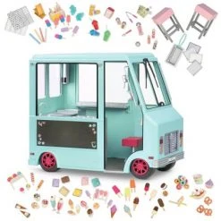 Our Generation Sweet Stop Ice Cream Truck with Electronics for 18" Dolls - Light Blue -Our Generation Sales Shop unnamed file 684