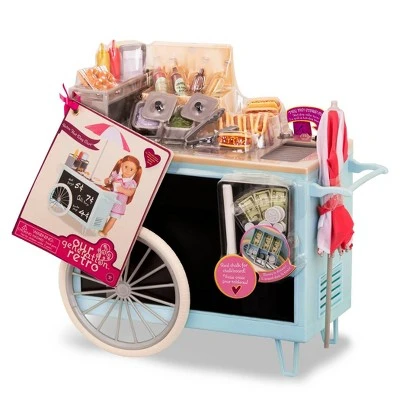 Our Generation Hot Dog Cart Accessory with Play Food for 18" Dolls - Retro Collection 12 Our Generation Hot Dog Cart Accessory with Play Food for 18" Dolls - Retro Collection - Image 10