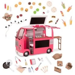 Our Generation Grill to Go Food Truck Playset with Electronics for 18" Dolls - Pink -Our Generation Sales Shop unnamed file 746