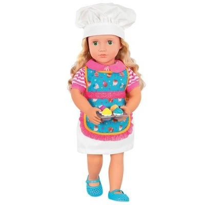 Our Generation 18" Posable Cooking Doll Jenny with Gourmet Kitchen Playset & Storybook (Red) 5 Our Generation 18" Posable Cooking Doll Jenny with Gourmet Kitchen Playset & Storybook (Red) - Image 3