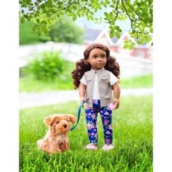 Our Generation Malia with Plush Dog Poodle 18" Doll & Pet Set